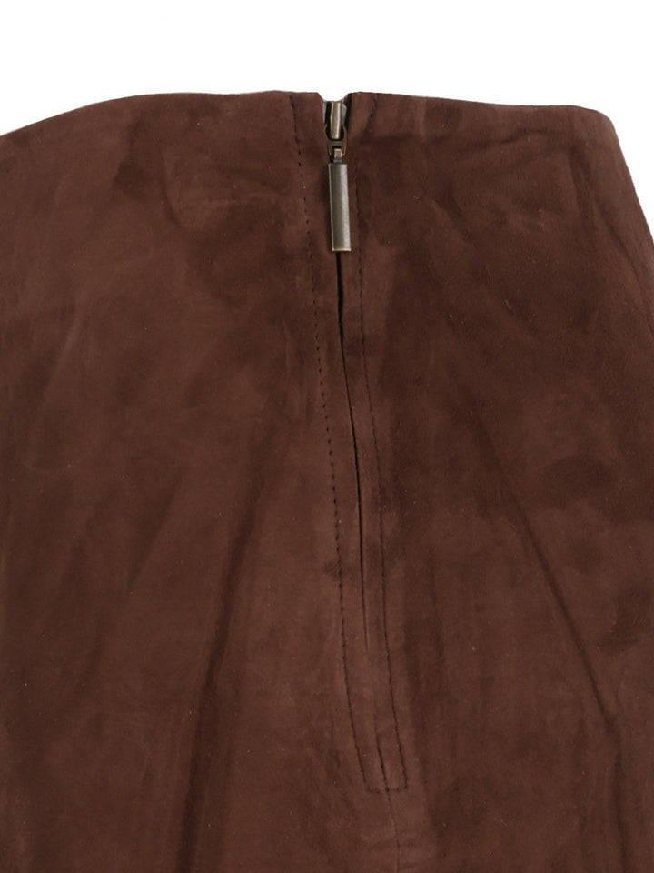 Arma Melody Lamb Suede Skirts - Brown | fcd618799b00efb53f77741e3c1cd42fa93e47a8