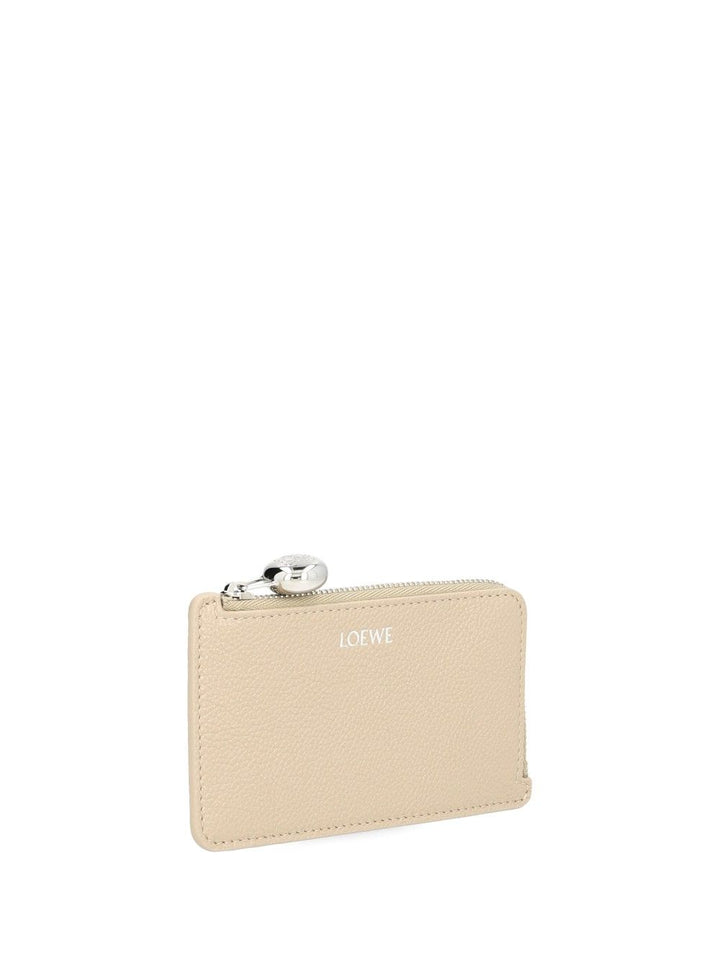 Loewe Pebble Square Card Holder Wallets - Beige | a32c2b7b7c4f74e85a85fc612235079a2181221a