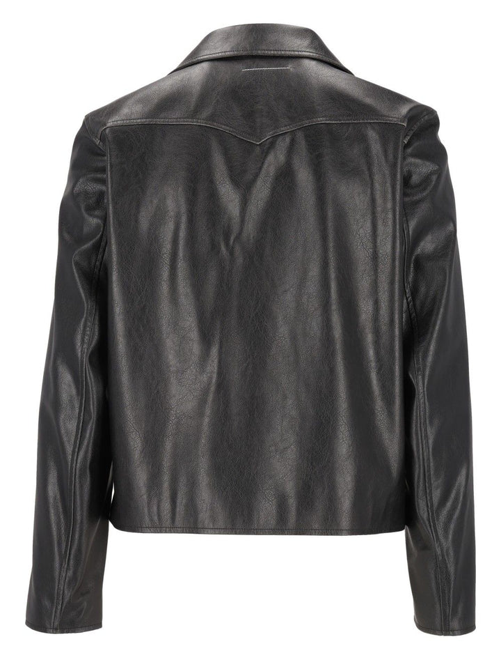 Mm6 Maison Margiela Sportsjacket Jackets - Black | 610e2d23391b8a712c640eacd8b609a2bfa9bd09