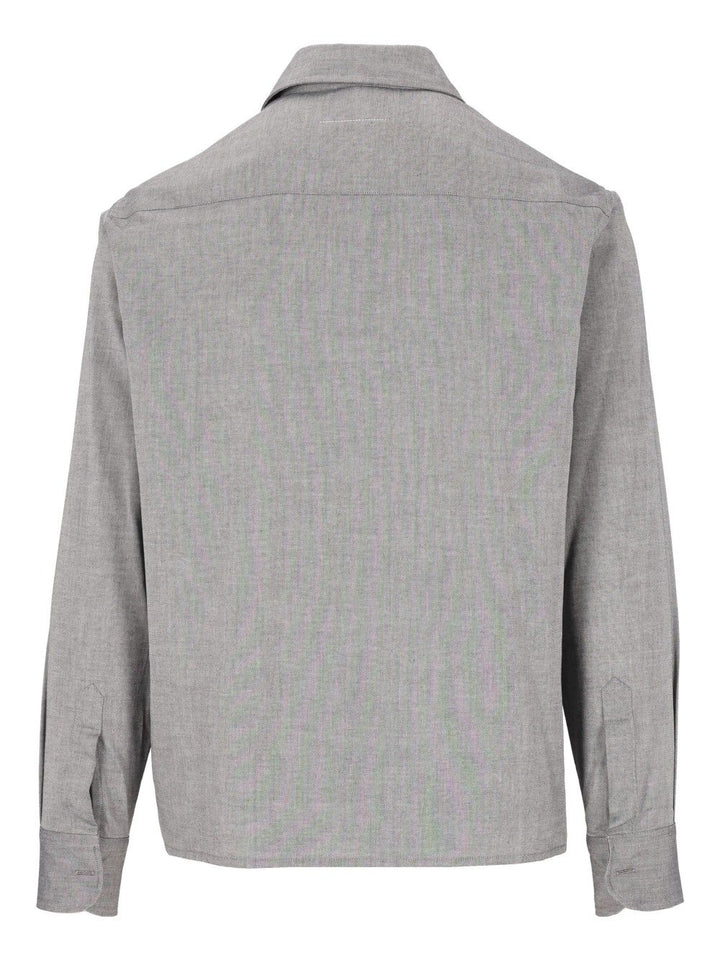 Mm6 Maison Margiela Long-Sleeved Shirt Jackets - Black | a7f0a270e72e7e2a29d73b813fa549906118f110