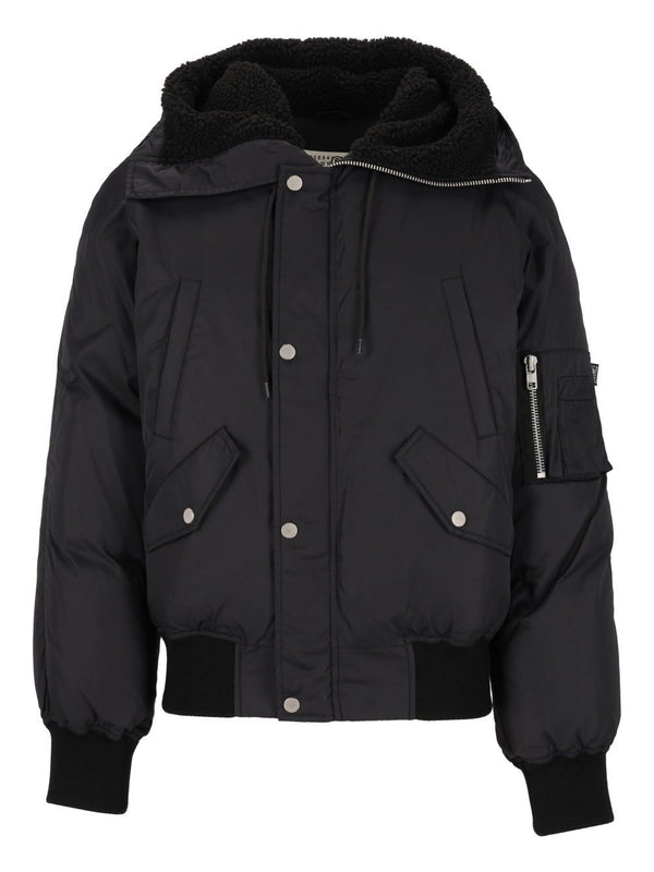 Hooded Bomber Jacket Jackets Black