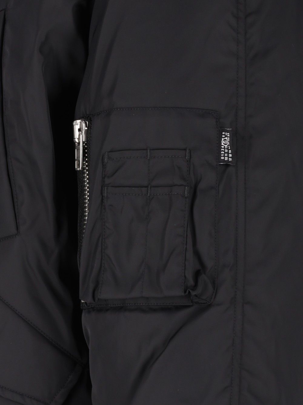 Mm6 Maison Margiela Hooded Bomber Jacket Jackets - Black | 3ba0679173035bc5d568fc9b94354a9bfb1d66ff