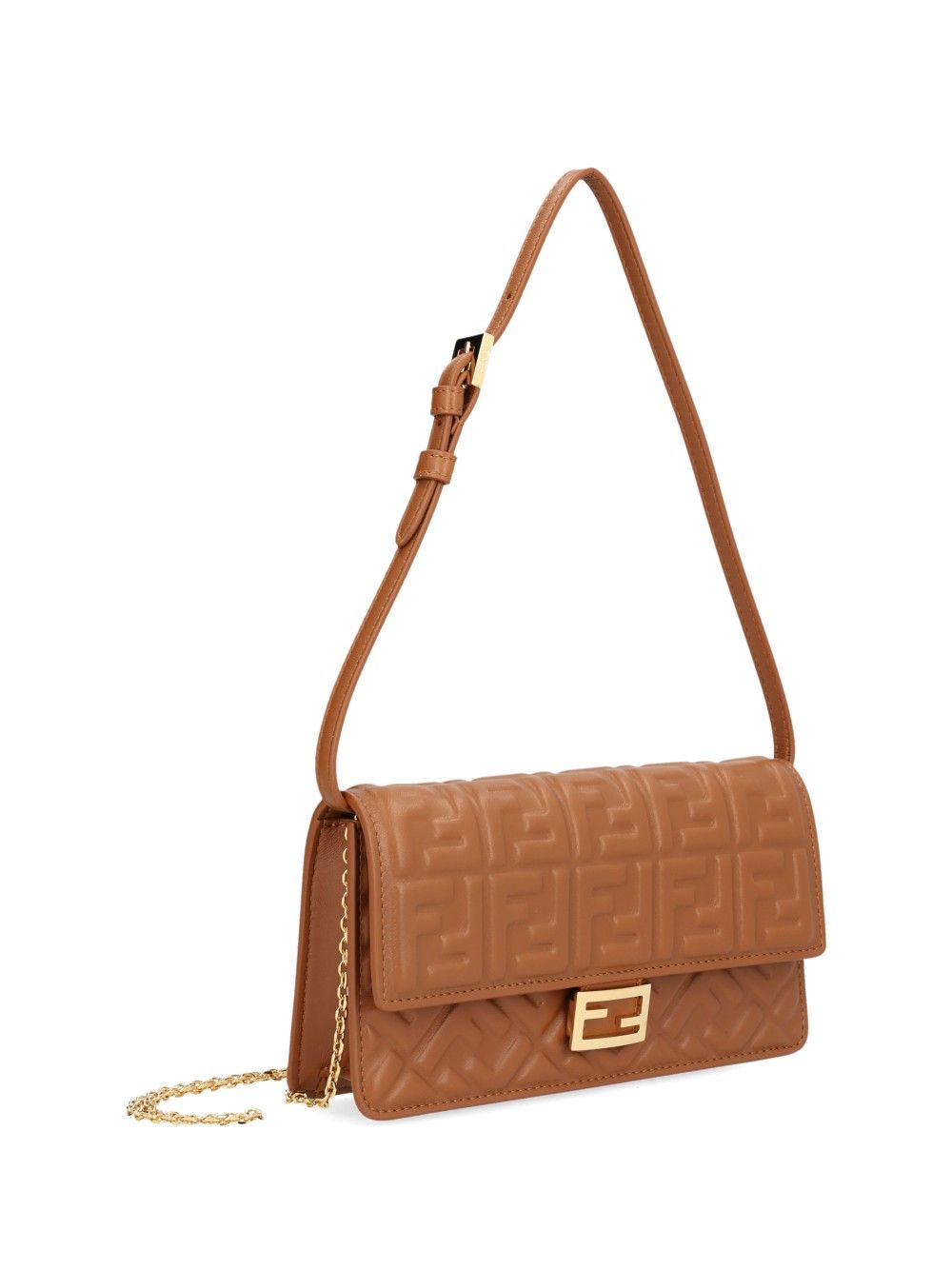 Fendi Baguette Chain Wallet Handbags - Brown | 7b15dd759d5dacad3506673b908a266a2a2c4960