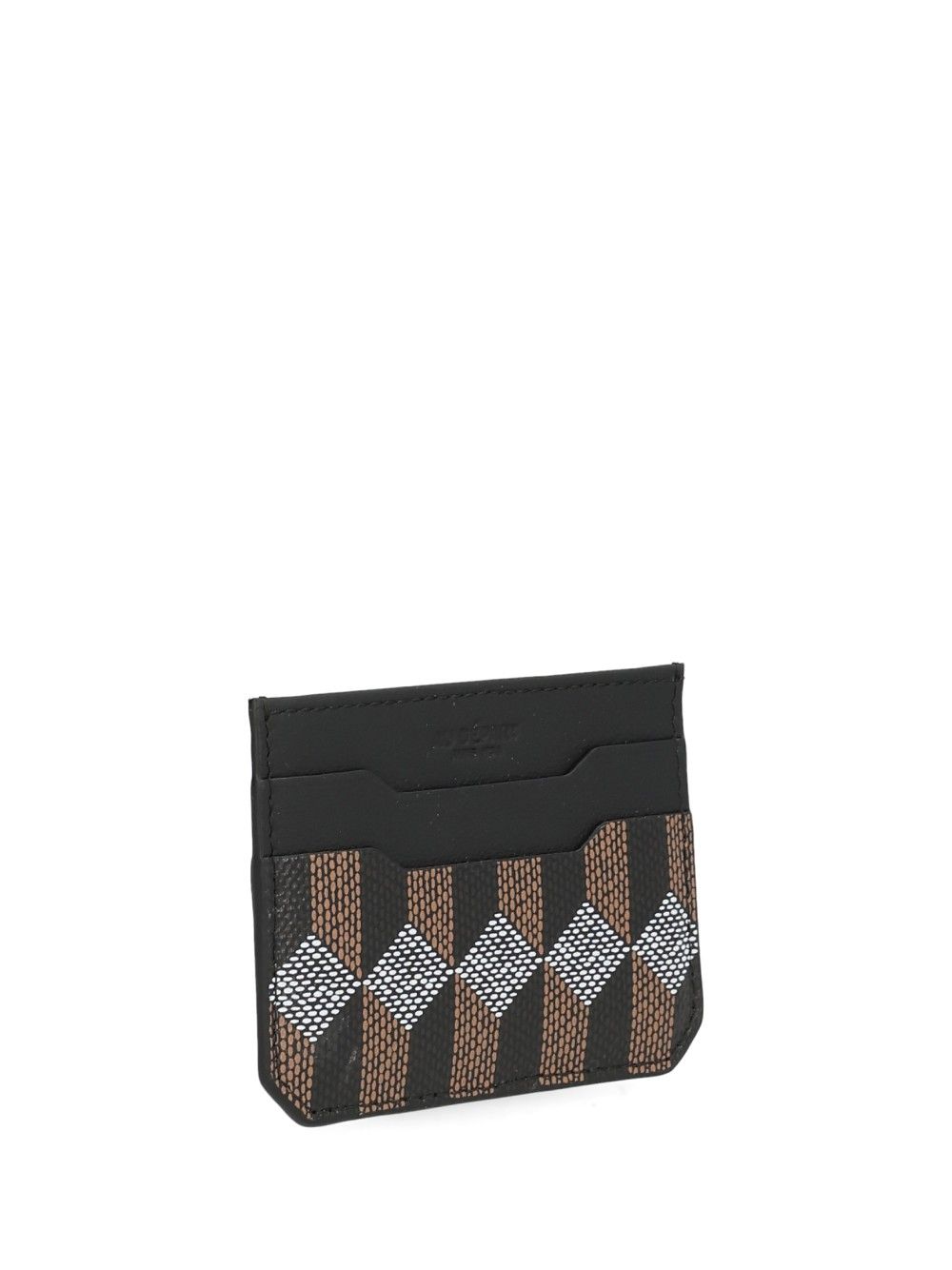 Au Depart Printed Leather Card Holder Wallets - Black | 8e93ea4856426ab607a60c000c5d606112a959c3
