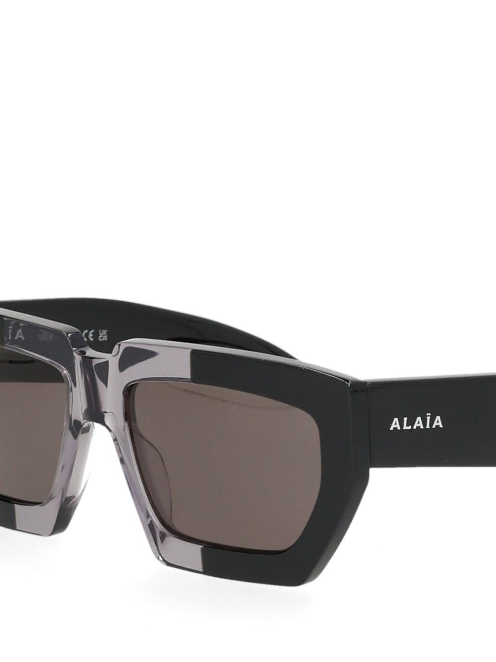 AlaÏA Oversized Two-Tone Sun Glasses - Black | c7ae8a3a823f897d1e23634be54a345bf0bbf6e0