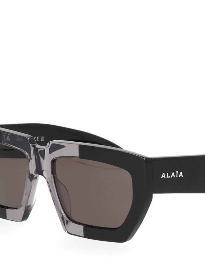 AlaÏA Oversized Two-Tone Sun Glasses - Black | c7ae8a3a823f897d1e23634be54a345bf0bbf6e0