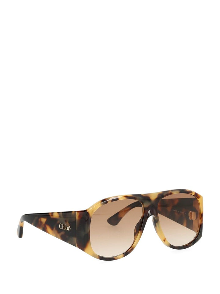Chloe' Izia Aviator Sun Glasses - Animalier | adbb3583367ab2610fa1146a28e3623f8b3e4ac4