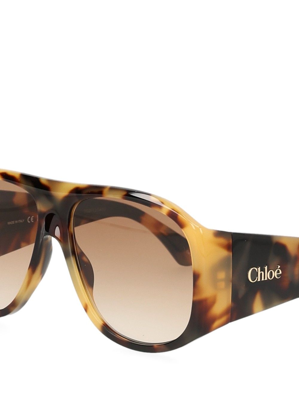Chloe' Izia Aviator Sun Glasses - Animalier | e1ea4576587b64a4cfdc08eb0651bc728bd69508