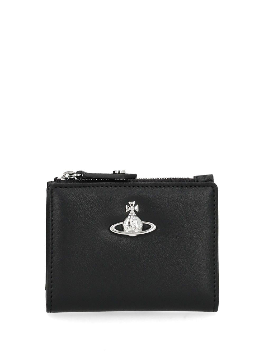 Vivienne Westwood Slim Card Holder With Flap Small leather goods - Black | 6bcd287ccef16e2b6240f753d6cd19df560e49e4