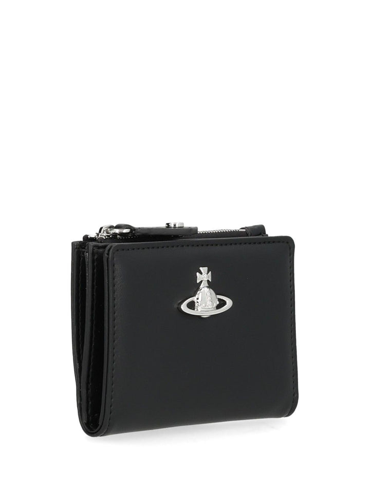 Vivienne Westwood Slim Card Holder With Flap Small leather goods - Black | 39d156f79f3261d8d2075c1d7abe8a8ddf23bc9e