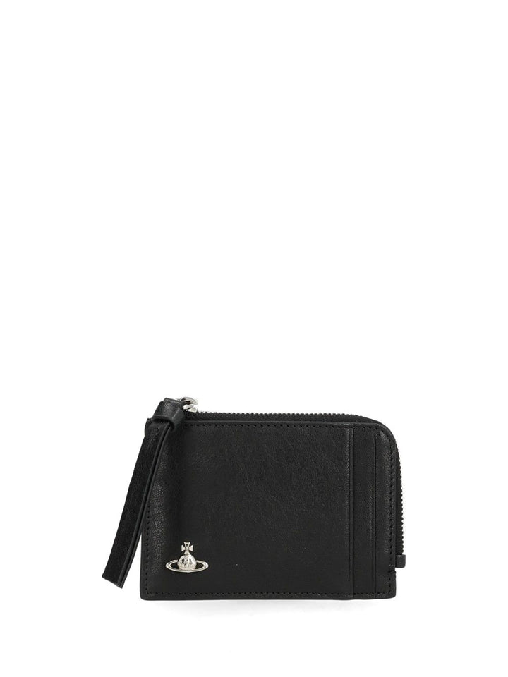 Vivienne Westwood Zip Card Holder Small leather goods - Black | ee32d7fa2449ed41d2fce728f0f04aa848dc8b60