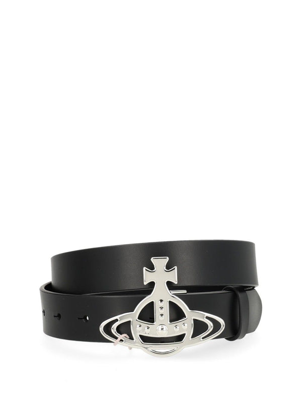 Orb Leather Belt Belts Black