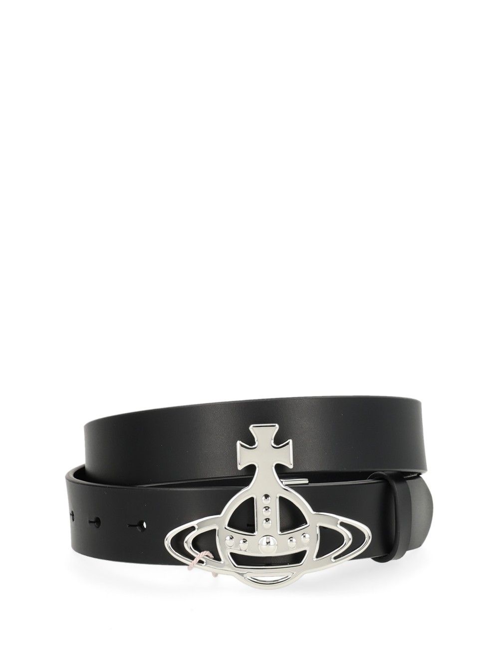 Vivienne Westwood Orb Leather Belt Belts - Black | 27dee4c9cfb6013c6f744e57f9fc1cf3942fe251