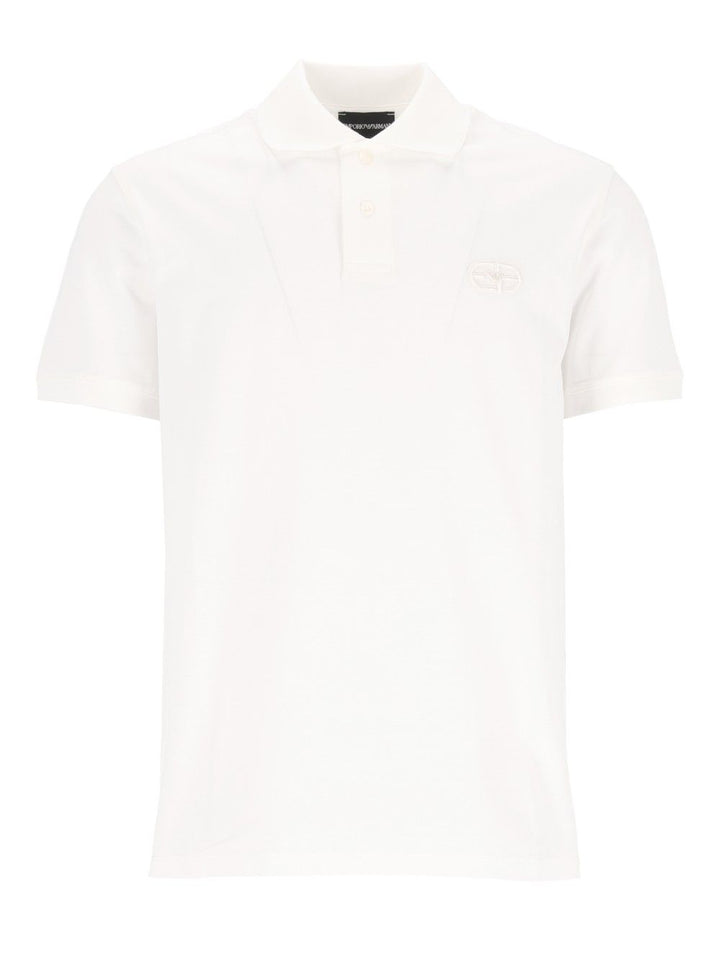 Emporio Armani Cotton Jersey Polo shirt - White | d9b9ababd0a580a33ca9ef36bd31acc2b8e80c85