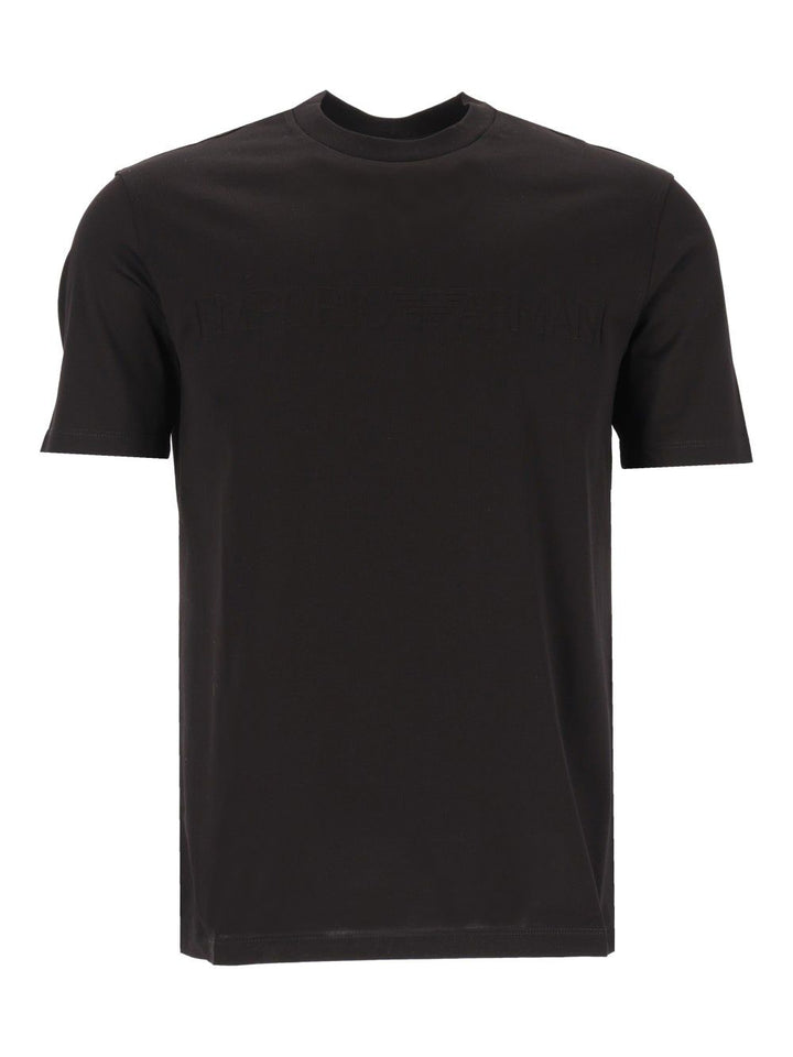 Emporio Armani Cotton T-Shirt - Black | b0f4dbb20102ea4572b9440e1b3689ca98e200a1