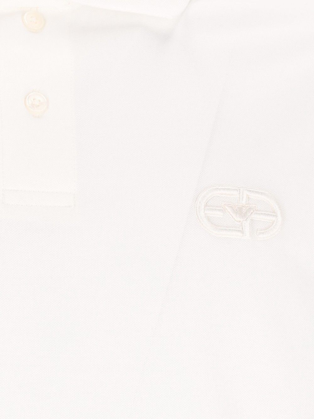 Emporio Armani Cotton Jersey Polo shirt - White | f999d8c79e7d45b090caa4db7e593ef98111265f