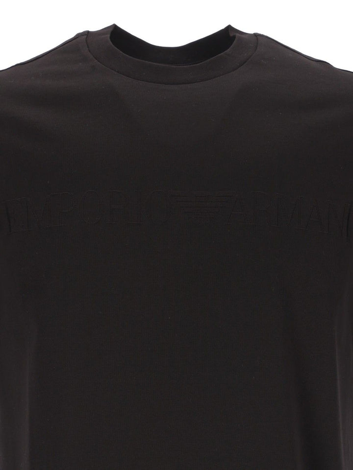 Emporio Armani Cotton T-Shirt - Black | 1ecd963ab6a72d79add0153db87035392c18f1c3