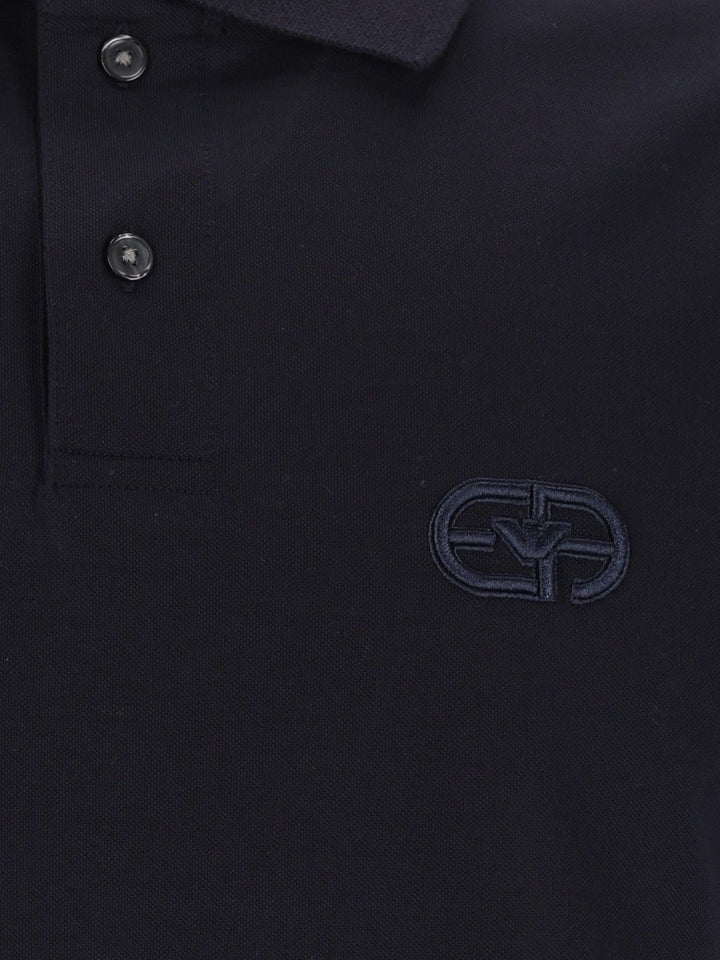 Emporio Armani Cotton Jersey Polo shirt - Blue | da0aac7ebf332c10675a0c31ca778c4f93c8e3bc