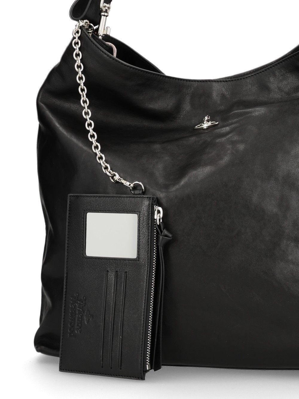 Vivienne Westwood Lottie Shoulder Bag Large Shoulder Bags - Black | aaab12d9ac89eeb218c14492a1ad40fb780f8ac5