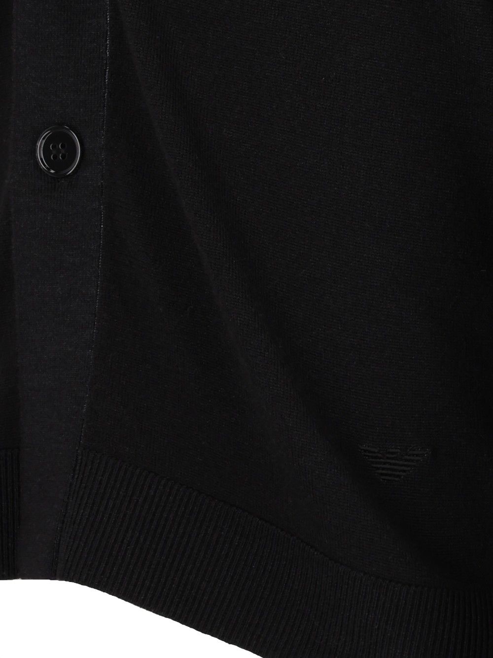 Emporio Armani V-Neck Cardigan Knitwear - Black | ba6f51d290b2b8be83f2cf25cb2cdfeb307f132b