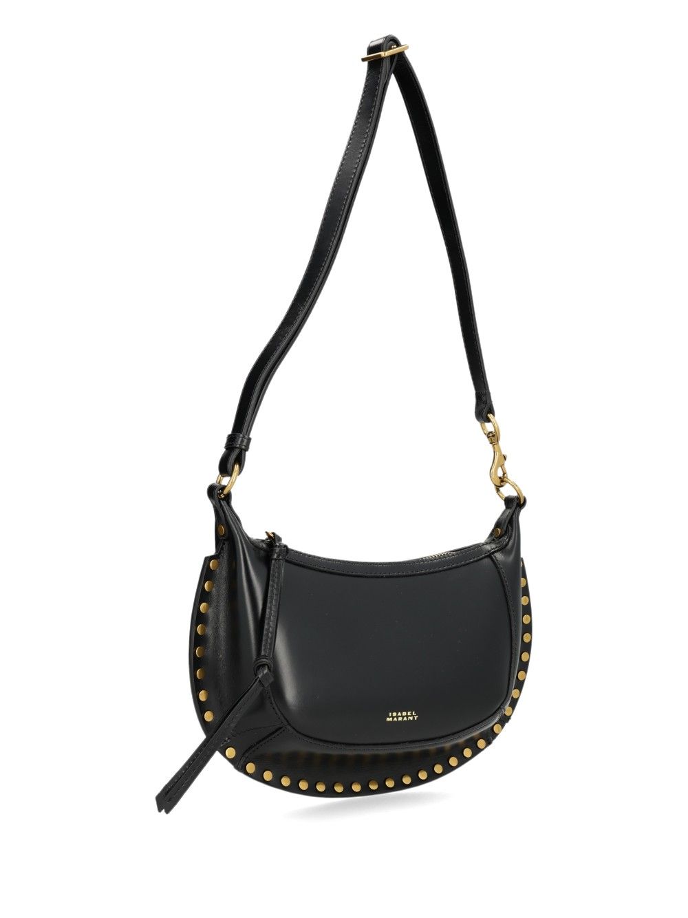 Isabel Marant Oskan Moon Bag Crossbody Bags - Black | a0e0310fb16638a1da533b9f7e92c6a6fc09a195