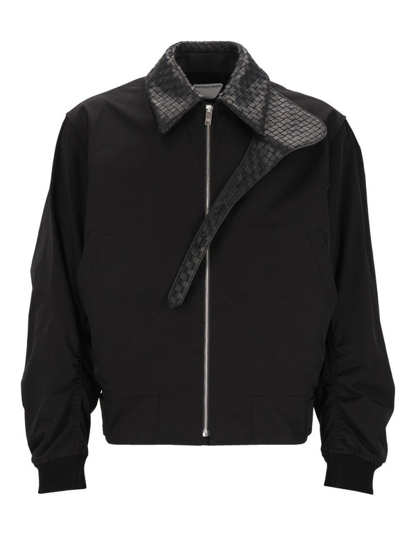 Padded Nylon Bomber Jacket Jackets Black