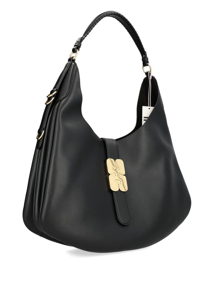 Ganni Kat Large Bag Shoulder Bags - Black | 085108f161af6546f50c60566dd5f5c817e8bb51