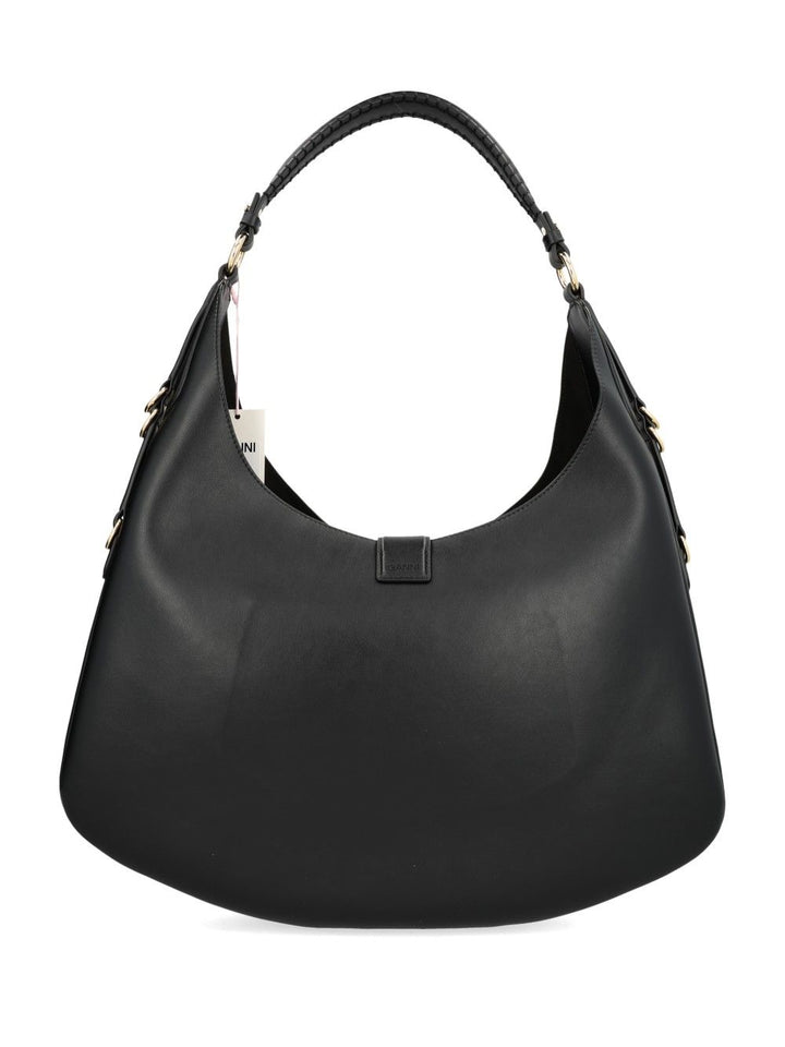 Ganni Kat Large Bag Shoulder Bags - Black | 33856c5836bf03e8ca79969f552f53660905f26c