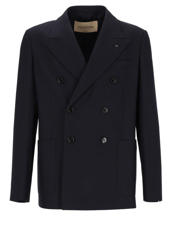 Giacca D\Petto | Formalwear | Wool Natte' Jackets Blue