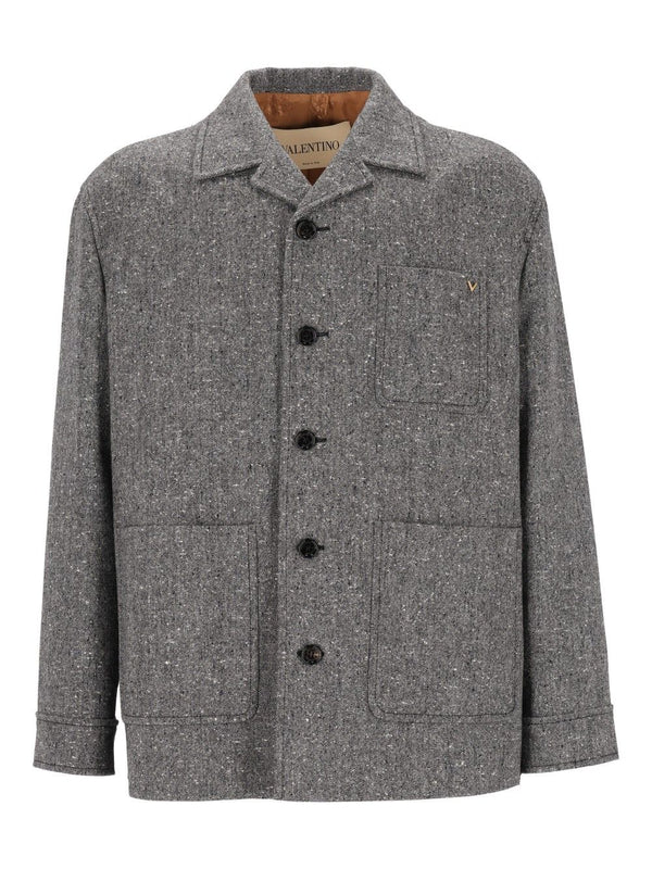 Shirt Jacket Jackets Grey