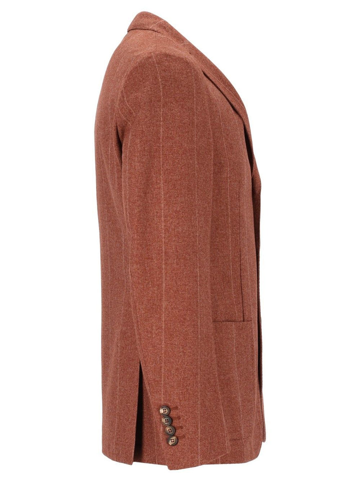 Eleventy Single-Breasted Jacket Jackets - Brown | a8625849ff10d2c9484bd3d6722417d6af1d7950