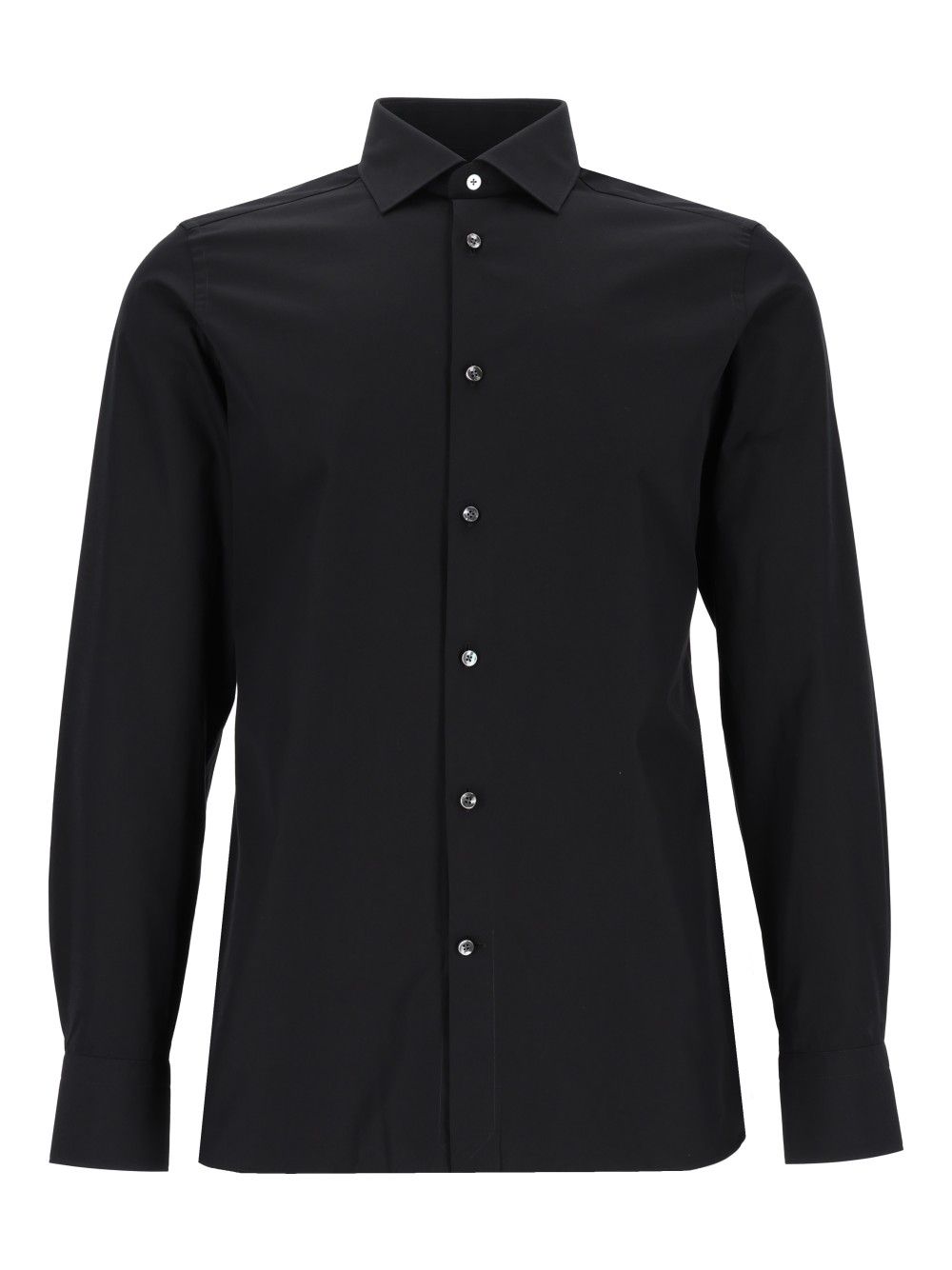 Ermenegildo Zegna Trofeo Cotton Shirt Shirts - Black | 7dbef2153d39282ac97c0e5fbe04ed9f8479973a