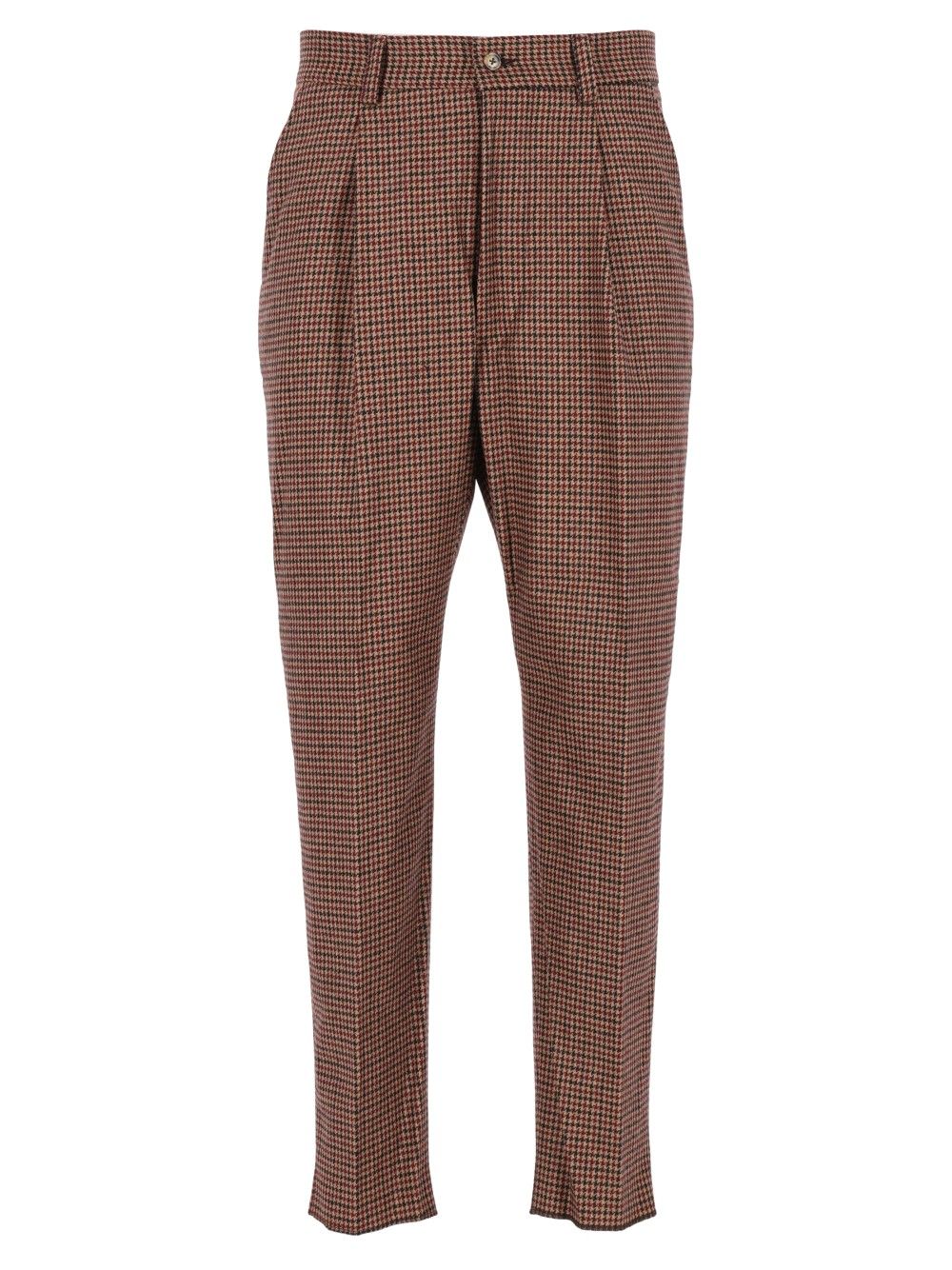 Eleventy Pleated Pants Trousers - Brown | 4d7db2173bf958d66b8dce533e657fb1efd6c157