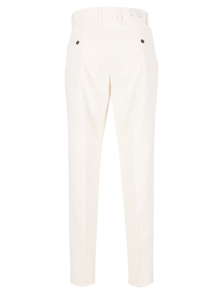 Eleventy Pantalone Over Pences Trousers - White | 0a6ad103d1192a560f13bc3ac1f73d488596348c