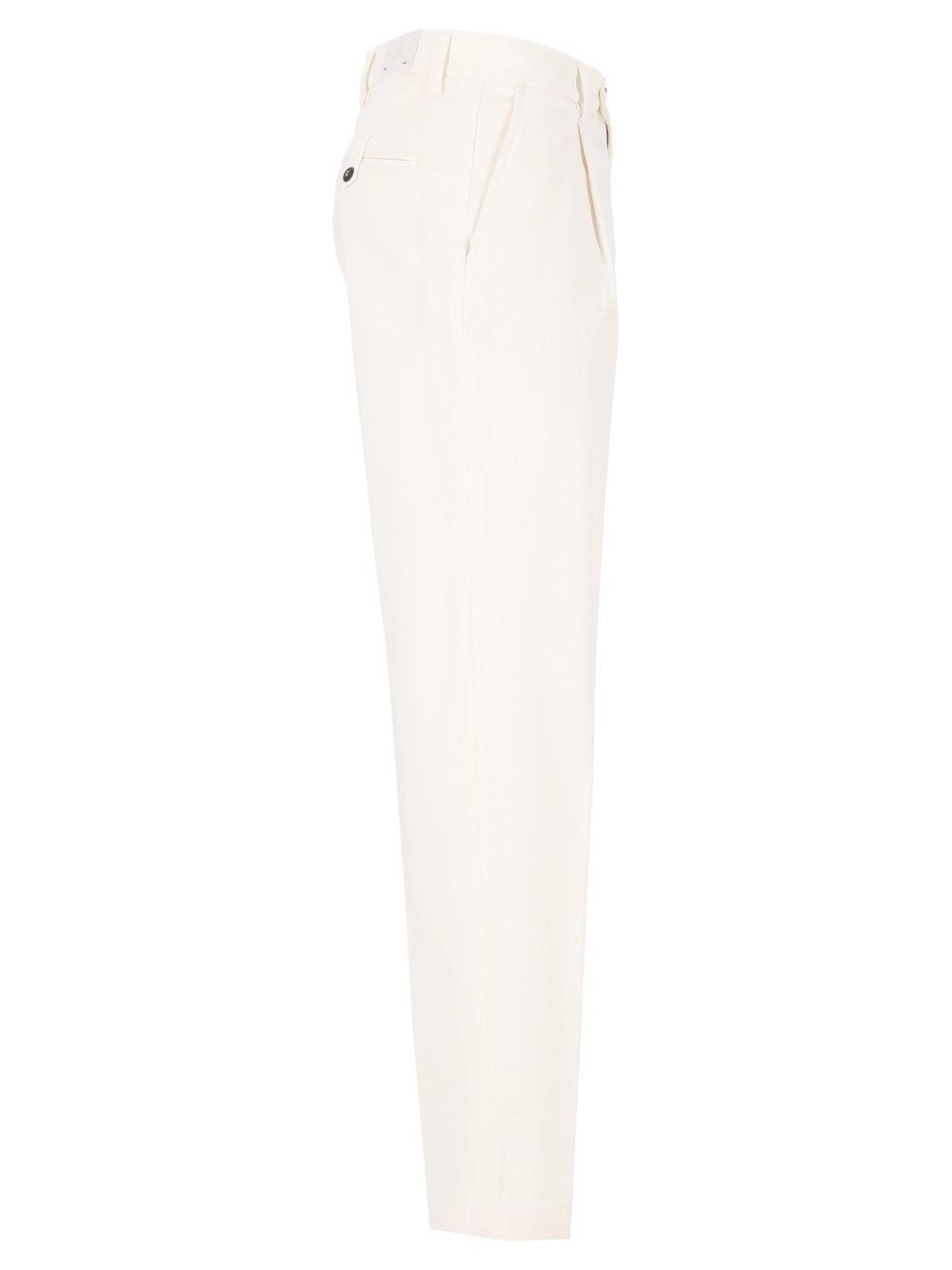 Eleventy Pantalone Over Pences Trousers - White | 527edb1a06ede6b93a3231b0da0b7bf04ebe59eb