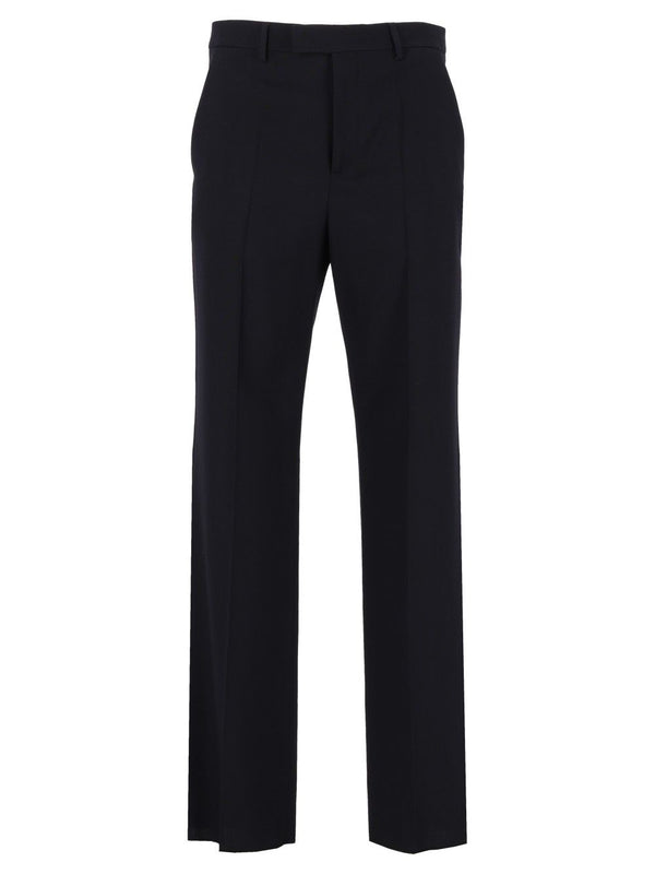 Pantalone | Formalwear | Wool Natte' Trousers Blue
