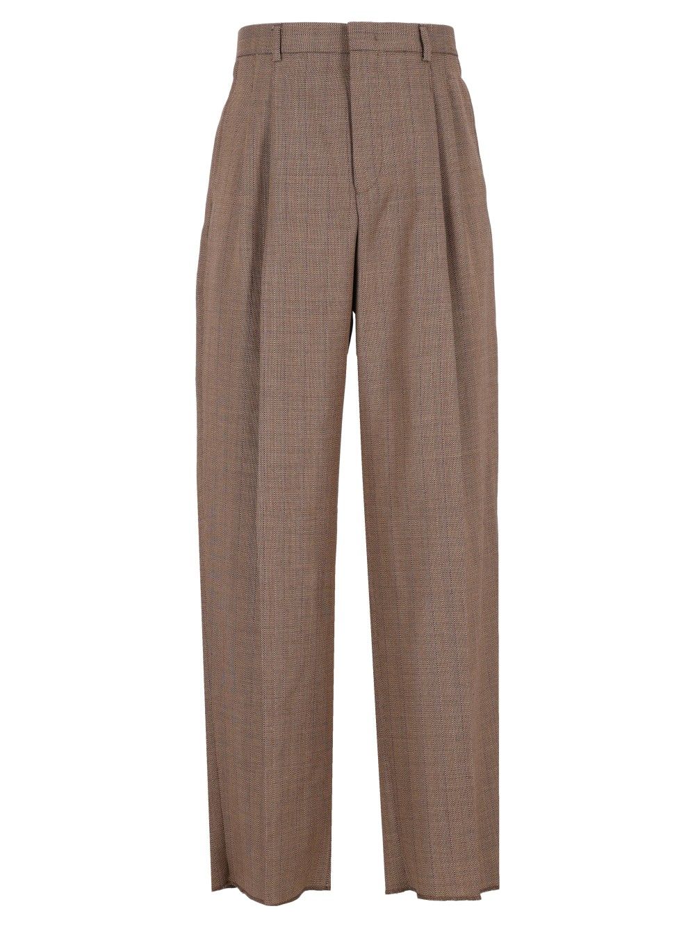Emporio Armani Baggy Pants Trousers - Beige | 174b3b2f7be7611b5e20bc50dbb15f646bf949d9