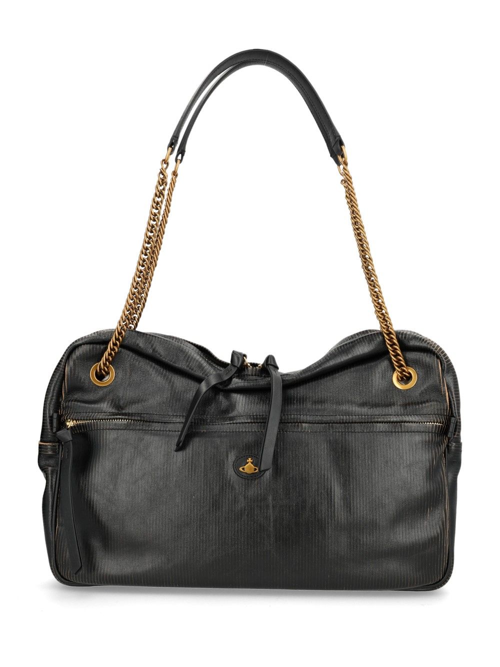 Vivienne Westwood Dolce Large Shoulder Bag Shoulder Bags - Black | 0e83eeae3d1536022f5ac73ce076ca90f1145d37