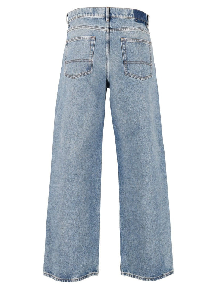 Golden Goose Deluxe Brand Boyfriend  In Stone Washed Light Blue Denim Jeans - Blue | 62ca4da1ddc69690e430607271e842bdb4d4fe59