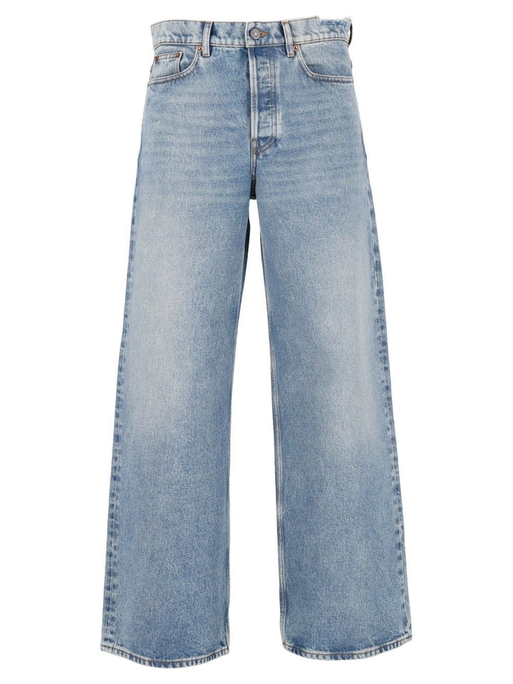 Golden Goose Deluxe Brand Boyfriend  In Stone Washed Light Blue Denim Jeans - Blue | a191a03a69ac85ba48a443dfd6e75694695aa5cb