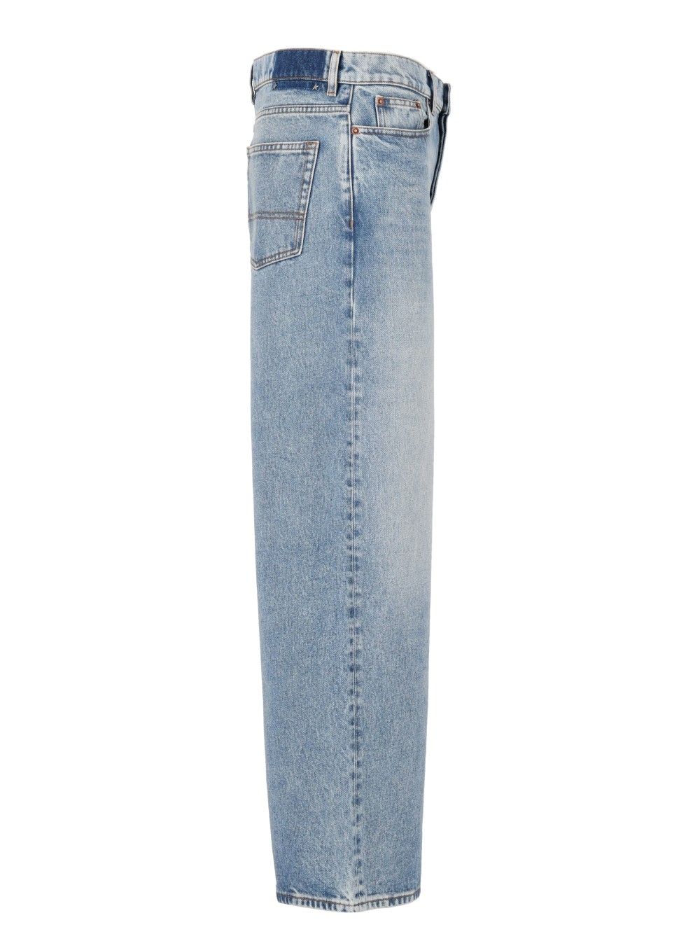 Golden Goose Deluxe Brand Boyfriend  In Stone Washed Light Blue Denim Jeans - Blue | 0bf9e952db1070a2bdc9d76e382f11996e7c93a3