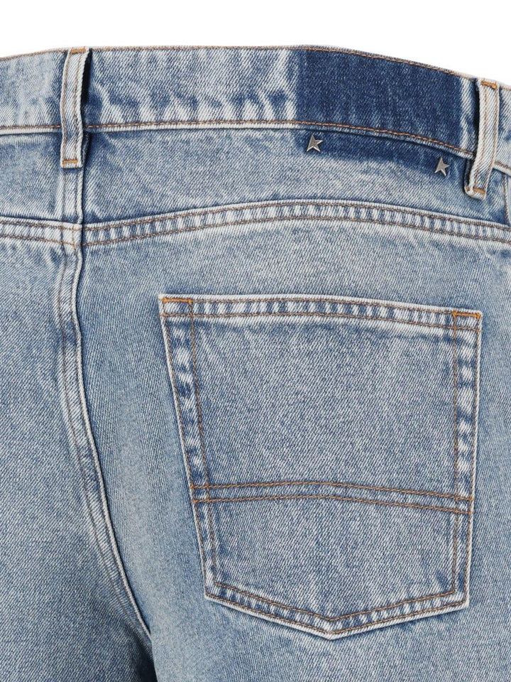 Golden Goose Deluxe Brand Boyfriend  In Stone Washed Light Blue Denim Jeans - Blue | 0e320a9695c24a8287862942f90c2de7027c1320