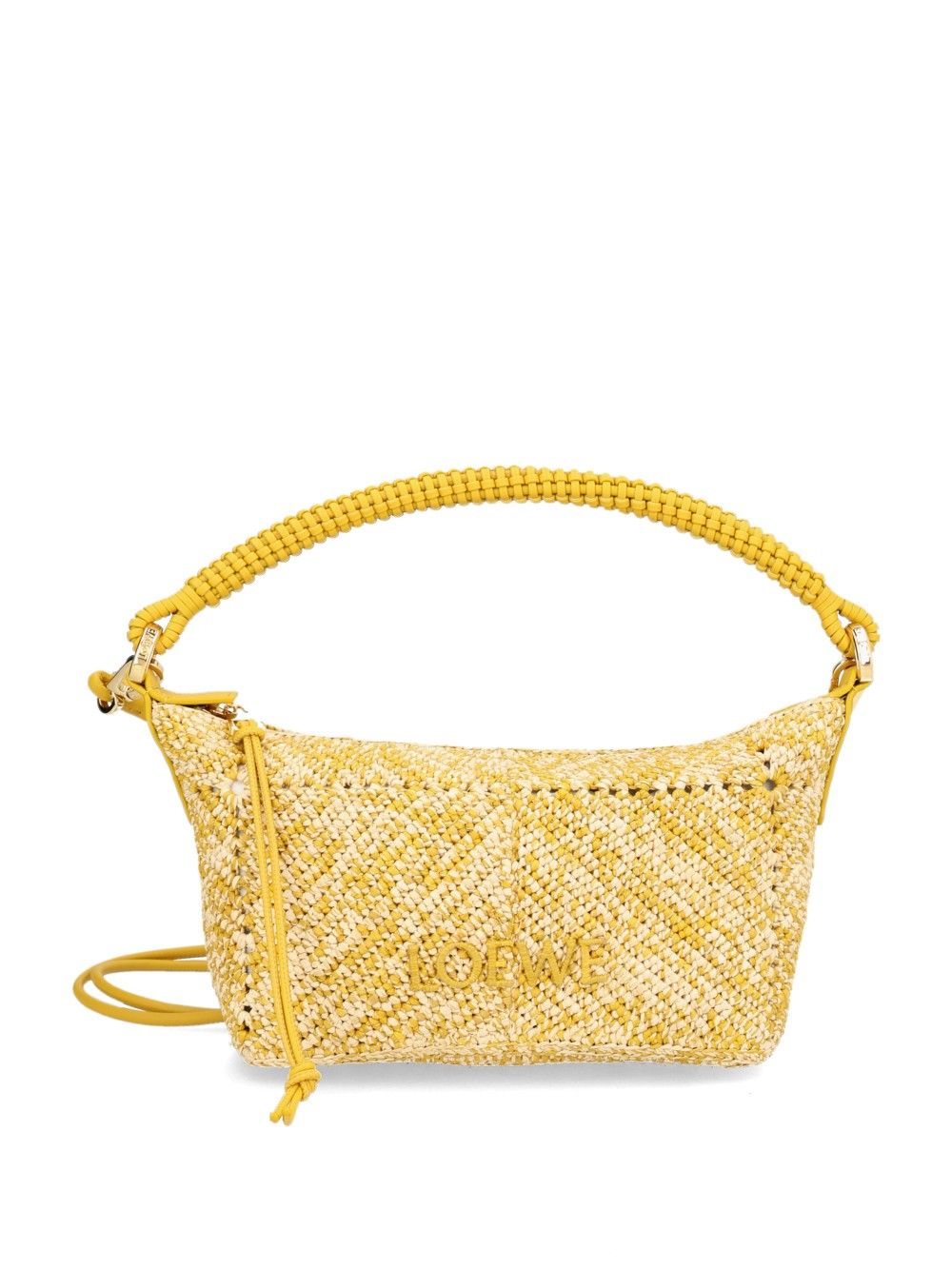 Loewe Cala Mini Bag In Mélange Raffia Handbags - Yellow | 9466d9ed81cc5f5801032487759bd7a0c4057e65