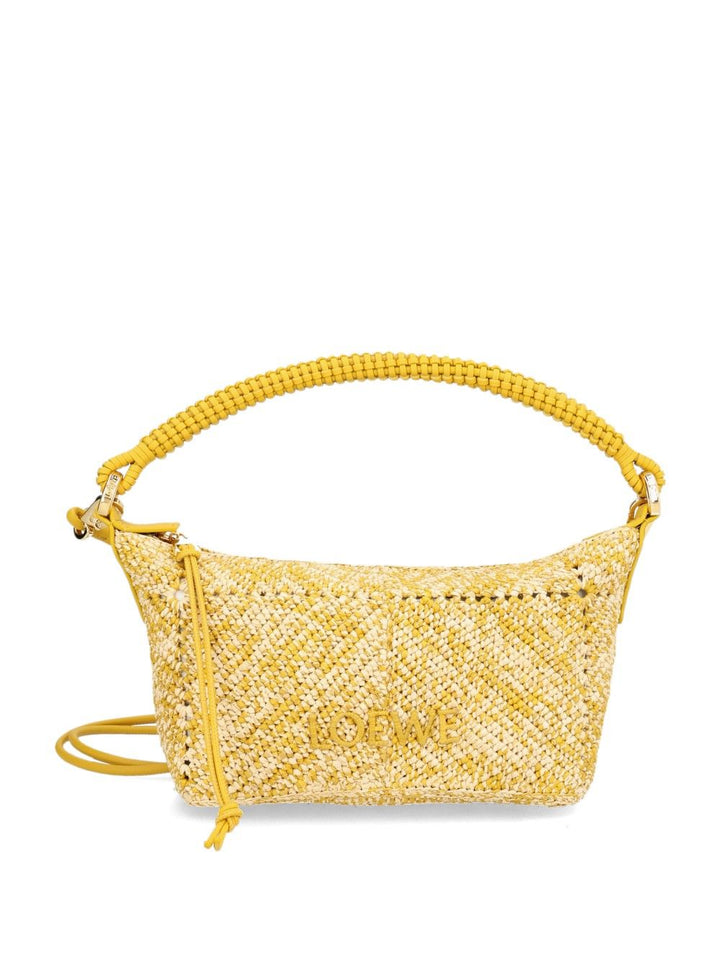Loewe Cala Mini Bag In Mélange Raffia Handbags - Yellow | 9466d9ed81cc5f5801032487759bd7a0c4057e65