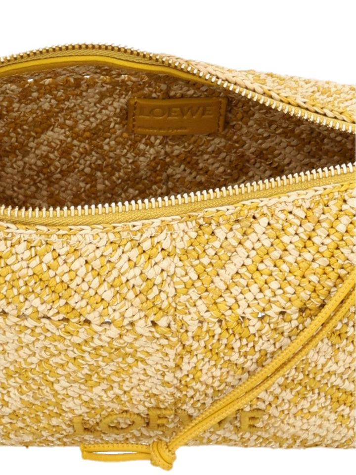Loewe Cala Mini Bag In Mélange Raffia Handbags - Yellow | 3e5b0846e5ec06ea81033d80f13b626719c16d0d