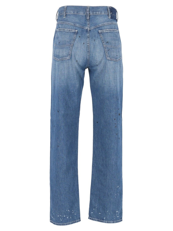 Maison Margiela Treated Denim Jeans - Blue | bec043ffe13a9f3ac39cfe4b7b2b9531ac00b07f