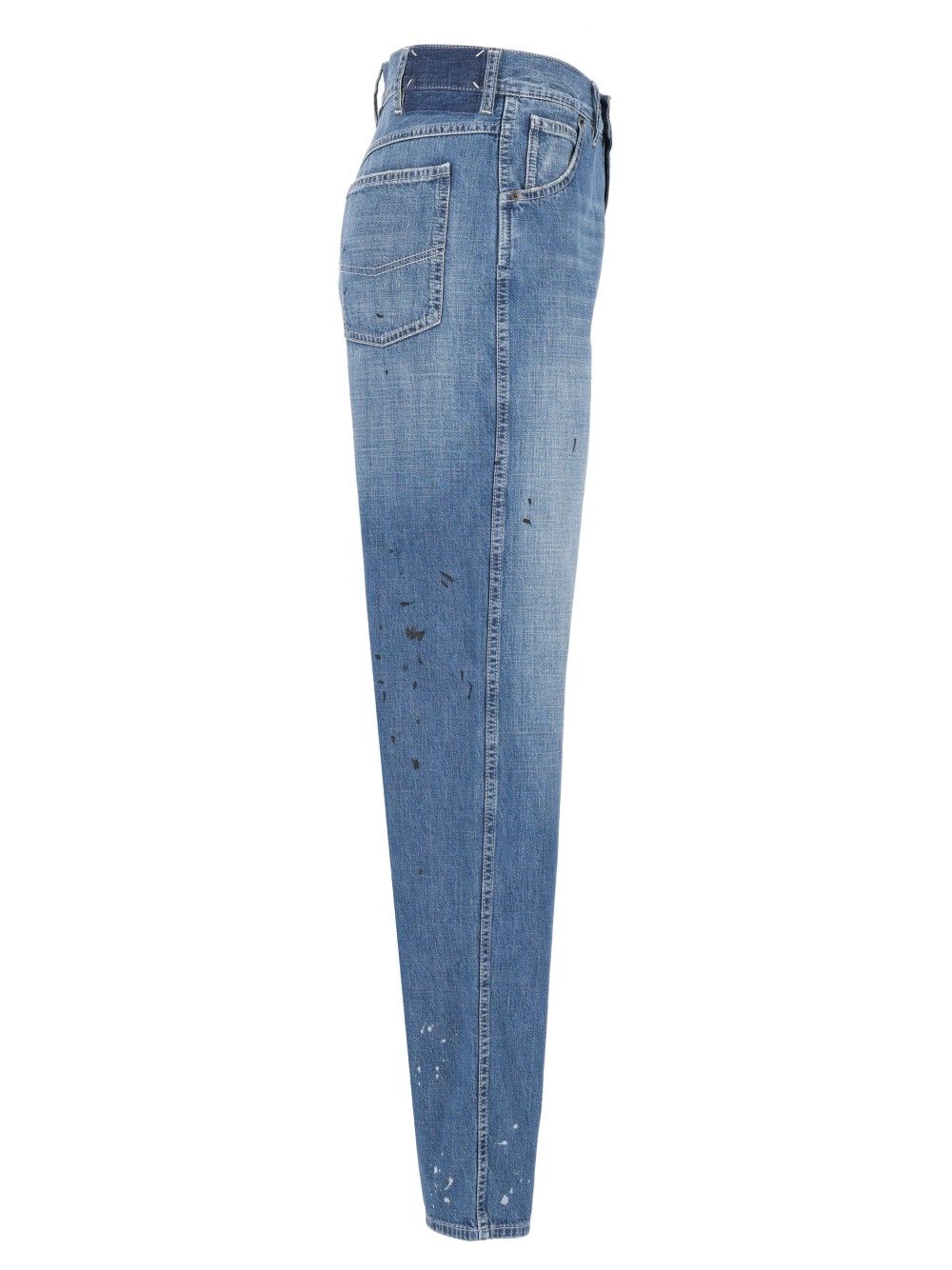 Maison Margiela Treated Denim Jeans - Blue | 070045c7868aa4a71abb9d23ab403082e90f7326