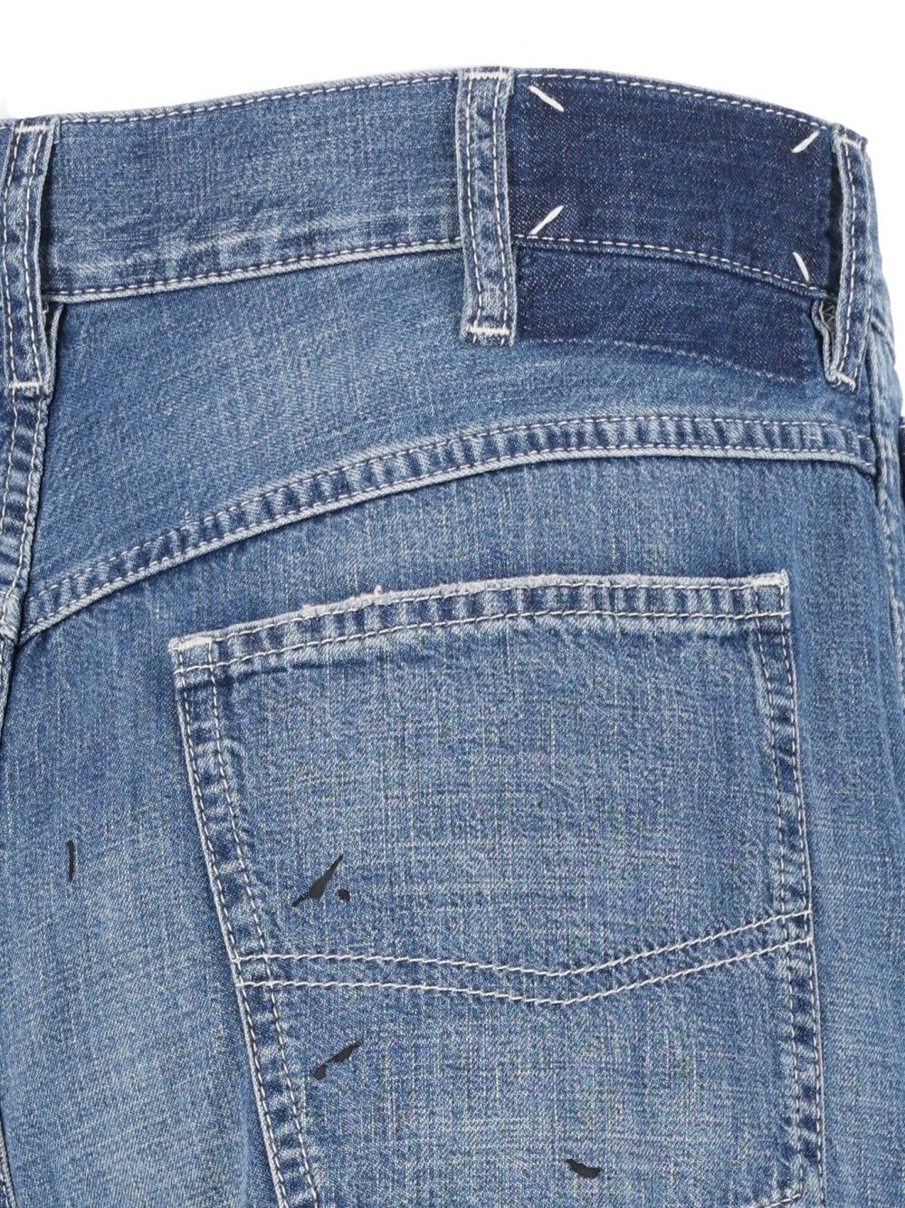 Maison Margiela Stained Denim Trousers Jeans - Light blue | d23e7c5c5efc09096d5d2577f838a0c8aeea0794
