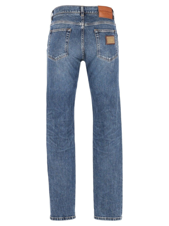 Dolce & Gabbana Denim  Straight Trousers Jeans - Blue | f284948d61e3607134495cc59f3b4a49099a3509