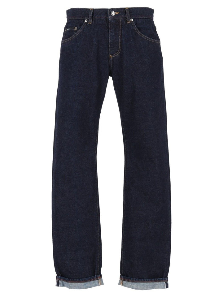 Dolce & Gabbana Cotton Trousers - Blue | e275b700e3b025cdd7eee711f7f8cd28f37f9cc6